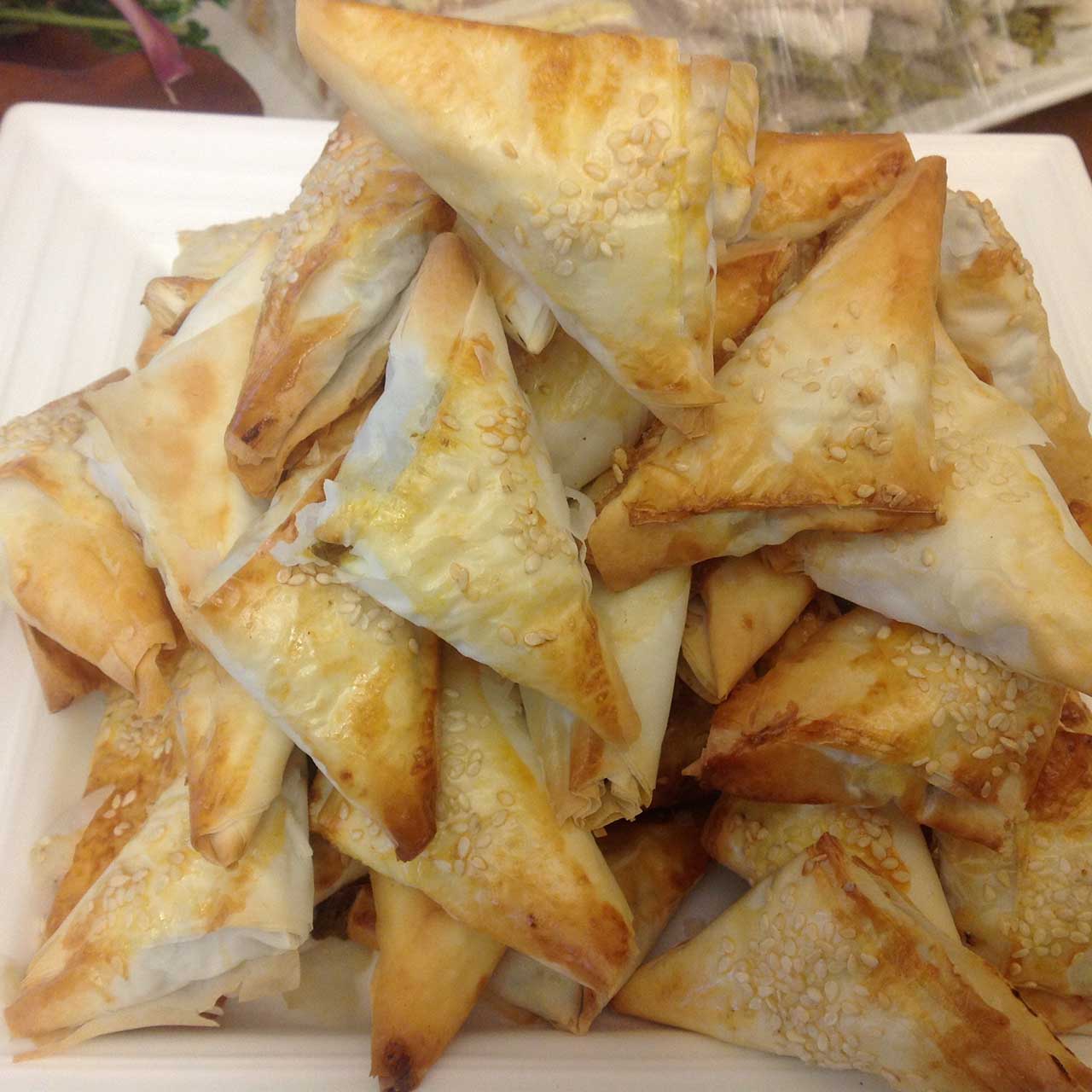 Vegetable or Meat Filo Triangles
