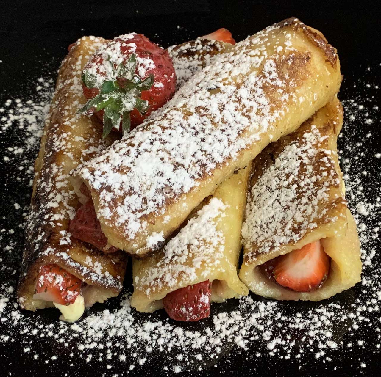 Strawberry & Cream Cheese French Toast Rolls